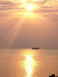 Sunrays from cloud on bhesla pir